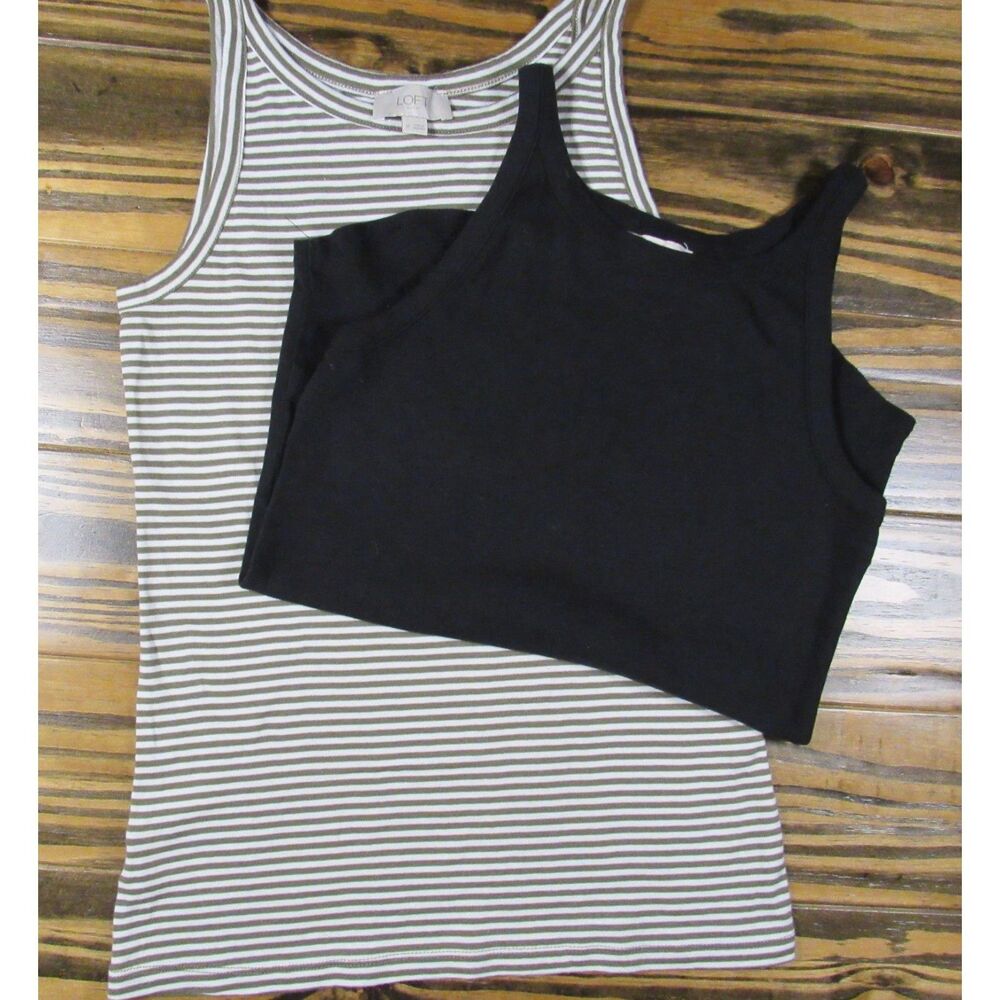 Loft Crew Neck Tank Tops Bundle (2ct.) Small EUC!